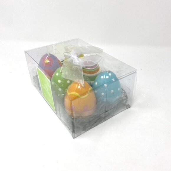Target 6 Easter Egg Shaped Candles Bed Of Grass Gift Box - Picture 3 of 6